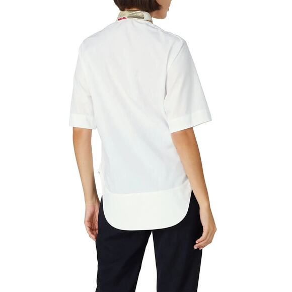 Haider Ackermann Short Sleeve Buttons Down Shirt White Women's Size 40 US Medium - Picture 4 of 15